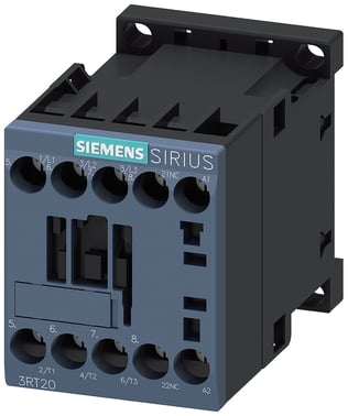 Sirius power kontaktor AC-3 12A 5.5kW/400V, 3RT2017-1AV02 3RT2017-1AV02