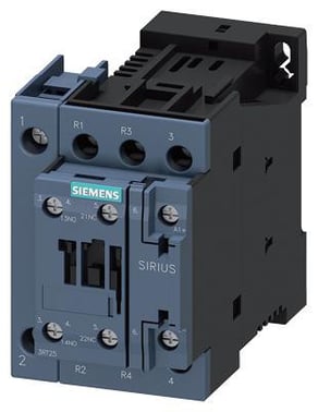 Sirius power kontaktor , AC-3 25 A, 11 kW/400V 2 NO + 2 NC 24VDC 4-polet 3RT2526-1BB40