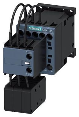 Sirius kondensator kontaktor , AC-6b 12.5 kVAr, /400V 1 NO + 1 NC, 230VAC 50/60 Hz 3-polet 3RT2617-1AP03
