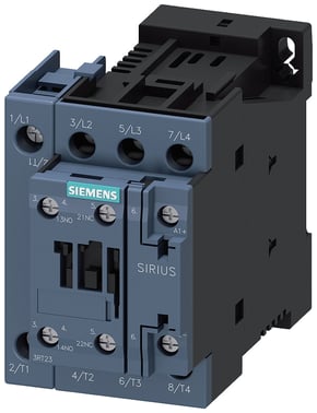 Sirius kontaktor, 4 NO, AC-1: 35 A 24VDC, 4-polet, 4 NO, str. S0, skrue 3RT2325-1BB40