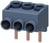 3-phase supply terminal for contactor 3RT201, Size S00 3RA2913-3K miniature