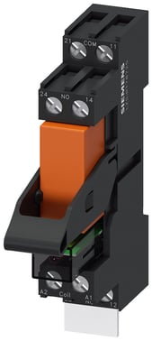 Plug-in relæ komplet enhed 1 W, 24 V AC LED modul rød Stogard plug-in base skrue terminal LZS:RT3A4R24