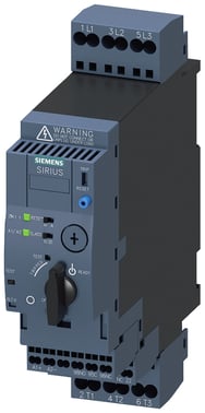 SIRIUS, compact starter, direkte starter 690 V, 24 V AC/DC, 50 ... 60 HZ, 0.1 ... 0.4 A, IP20, tilslutning fjeder 3RA6120-2AB32