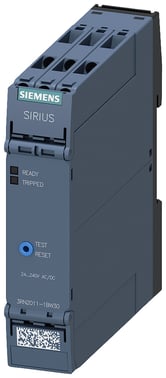 Termistorrelæ Standard enhed 22.5 mm hus skrueterminal 2 skiftkontakter kontakter US = 24 V-240 V AC/DC, 3RN2011-1BW30 3RN2011-1BW30