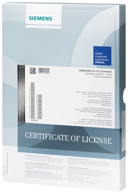 SIRIUS ENGINEERING SAFETY ES V1.0 STANDARD licens nøgle på usb, software på cd, floating licens for én bruger 3ZS1316-5CC10-0YA5