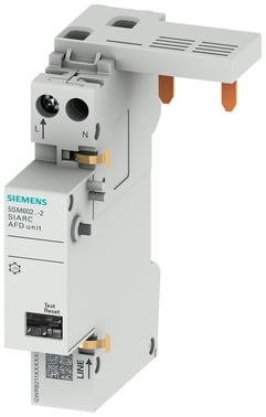 Gnistdetektor fejlfinder blok AFDD, 1-40 A 230 V for CB og RCBO 1+N 2MW 5SM6024-2