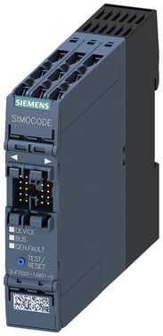 Basic enhed SIMOCODE PRO S; Profibus DP interface 1.5 MBIT/S; 4I/2O frit parametriserbart; US: DC 24V 3UF7020-1AB01-0