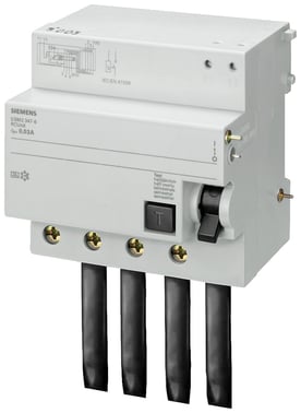 RC unit, 4-pole, type A, selective, In: 100 A, 300 mA, Un AC: 400 V 5SM2647-8