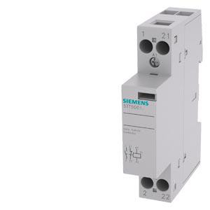 INSTA-kontaktor med 1 NO-kontakt og 1 NC-kontakt, kontakt til 230 V, 400 V AC 20 A-aktivering 230 V AC 220 V DC 5TT5001-0