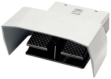 Momentary-kontakt fodpedal, 2-pedal med cover, uden låsning, metal hus IP65 3SE2932-1AA20