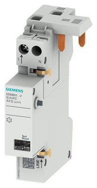 Gnistdetektor fejlfinder blok AFDD, 1-40 A 230 V for MCB eller RCBO 1+N 1MW 5SM6014-2