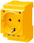 SCHUKO stikkontakt 16 A gul iht. til DIN VDE 0620 til installation i distributionskort 5TE6810 miniature