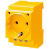 SCHUKO stikkontakt 16 A gul iht. til DIN VDE 0620 til installation i distributionskort 5TE6810