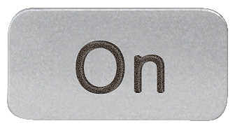 Selvklæbende mærkeplade, etiketstørrelse 9,5x18,5 mm, sølvfarvet, på 3SB2901-2EB