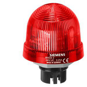 Integreret signallampe, enkelt blitzlys 115 V UC, rød 8WD5340-0CB