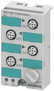 AS-Interface kompakt modul K45, IP67, A / B slave 3RK2100-1CQ20-0AA3