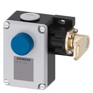 SIRIUS kabelbetjent switch + greb metal inkl., 2xM25x1.5 1 NO + 1 NC, låsning EN ISO 13850 3SE7160-1BD00