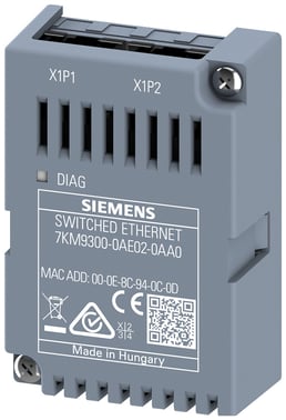 Udvidelsesmodul skiftet Ethernet PROFINET V3, plug-in, for7KM PAC32x0 / 4200 / 3VA COM100 / 800 7KM9300-0AE02-0AA0