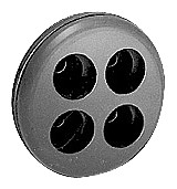 Gummikabelindføring til 4 kabler 4-12 mm 8HP1808