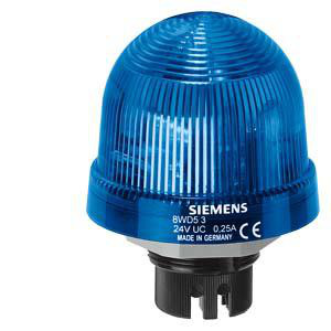 Integreret signallampe, blinkende lys, med integreret LED, blå, 24 V AC / DC 8WD5320-5BF