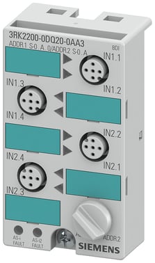 AS-Interface kompakt modul K45 A / B slave IP67, digital, 8 indgange 3RK2200-0DQ20-0AA3