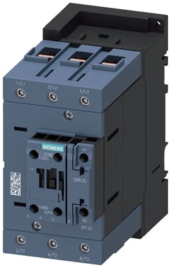 Kontaktor, AC-3, 95 A / 45 kW / 400 V, 3-polet, 480 V AC / 60 Hz, 1 NO + 1 NC, skrueterminal 3RT2046-1AV60