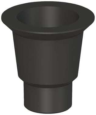 Røradapter, sort, til integrerede signallamper med 70 mm diameter 8WD5308-0EG