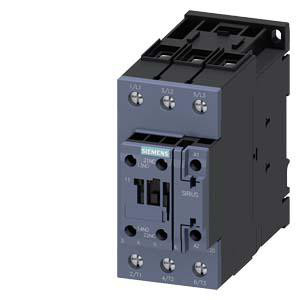Kontaktor, AC-3, 40 A / 18,5 kW / 400 V, 3-polet, 100 V AC / 50 Hz, 100-110 V / 60 Hz, 1 NO + 1 NC, skrueterminal 3RT2035-1AG60