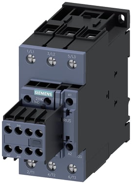 Kontaktor, AC-3, 40 A / 18,5 kW / 400 V, 3-polet, 230 V AC / 50 Hz, 2 NO + 2 NC, skrueterminal 3RT2035-1CP04