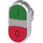 Dobbelt trykknap, 22 mm, rund, metal, højglans, grøn: I, rød: O 3SU1050-3BB42-0AK0 miniature
