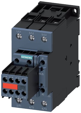 Kontaktor, AC-3, 40 A / 18,5 kW / 400 V, 3-polet, 230 V AC / 50 Hz, 2 NO + 2 NC, skrueterminal 3RT2035-1AP04-3MA0