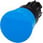 Champignon trykknap, 22 mm, rund, plastik, blå, dreje-til-låse mekanisme 3SU1000-1HB50-0AA0 miniature