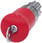 Nødstop svampeknap, 22 mm, rund, metal, højglans, rød, med BKS-lås 3SU1050-1HM20-0AA0 miniature