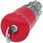 Nødstop svampeknap, 22 mm, rund, metal, højglans, rød, med CES-lås 3SU1050-1HS20-0AA0 miniature