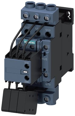 Kontaktor, AC-6B, 33 kVAr / 400 V, 1 NO + 2 NC, 24 V AC, 50 Hz, 3-polet 3RT2628-1AB05