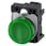 Indikatorlys, 22 mm, rund, plastik, grøn, linse, glat, 110 V AC 3SU1103-6AA40-3AA0 miniature