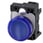 Indikatorlys, 22 mm, rund, plastik, blå, linse, glat, 110 V AC 3SU1103-6AA50-3AA0 miniature
