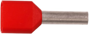 Pre-insulated TWIN end terminal A1-10ETT2, 2x1mm² L10, Red 7287-033700