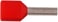 Pre-insulated TWIN end terminal A1-12ET2, 2x1mm² L12, Red 7287-010900 miniature