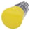 Svampeknap, 22 mm, rund, metal, højglans, gul, drej-til-låse-mekanisme 3SU1050-1HB30-0AA0 miniature