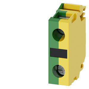Støtteterminal, grøn / gul, skrueterminal, til frontplademontering 3SU1400-1DA43-1AA0