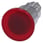 Svampeknap, oplyst, 22 mm, rund, metal, højglans, rød, 40 mm 3SU1051-1ED20-0AA0 miniature