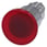 Svampeknap, oplyst, 22 mm, rund, metal, højglans, rød, 40 mm 3SU1051-1EA20-0AA0 miniature