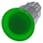Svampeknap, oplyst, 22 mm, rund, metal, højglans, grøn, 40 mm 3SU1051-1EA40-0AA0 miniature