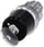 Nøglebetjent kontakt CES, med overvågning, 22 mm, rund, metal, højglans, fjernelse O + I 3SU1050-5JF01-0AA0 miniature