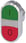 Dobbelt trykknap, 22 mm, rund, metal, højglans, grøn: I, rød: O 3SU1050-3AB42-0AK0 miniature