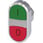 Dobbelt trykknap, oplyst, 22 mm, rund, metal, højglans, grøn: I, rød: O 3SU1051-3AB42-0AK0 miniature