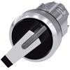 Vippekontakt, der kan lyses, 22 mm, rund, metal, højglans, hvid, knap kort 3SU1052-2FC60-0AA0