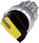 Vippekontakt, der kan lyses, 22 mm, rund, metal, højglans, gul, knap kort 3SU1052-2BF30-0AA0 miniature