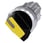 Vippekontakt, der kan lyses, 22 mm, rund, metal, højglans, gul, knap kort 3SU1052-2BF30-0AA0 miniature